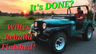 Finishing the Willys CJ5 || Final Flossy Update|| 1956 Willys Jeep CJ5 Reconstruction [Lost Footage]