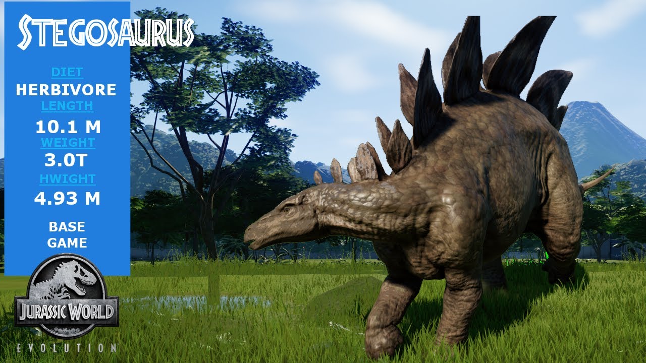 Stegosaurus - Jurassic World Evolution - YouTube