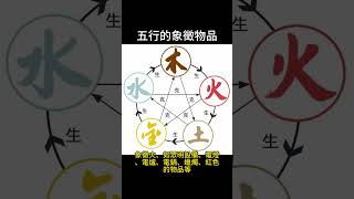 五行的象徵物品  #陰陽  #五行  #相生相剋