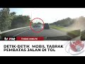 Mobil Zig-Zag di Tol Hingga Tabrak Pembatas Jalan | tvOne Minute