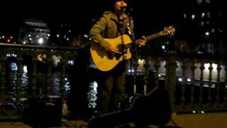 Jan Gregersen, street musician in Paris