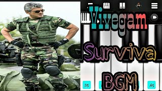 Surviva BGM | Vivegam | Anirudh | Walkband | SR Piano