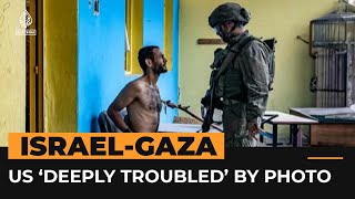US ‘deeply troubled’ by photo of injured Palestinian | Al Jazeera Newsfeed