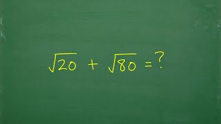 What is the square root of 20 plus the square root of 80 =?