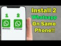 How to Use Two WhatsApp Accounts on One Phone (2024 Update)