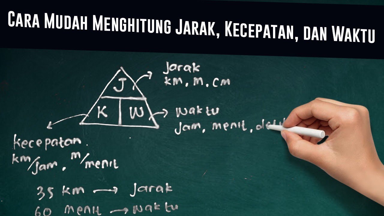 Cara Mudah Menghitung Jarak, Kecepatan, Dan Waktu Dengan Rumus Segitiga ...