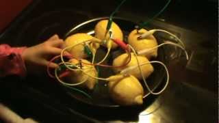 Lemons as chemical batteries