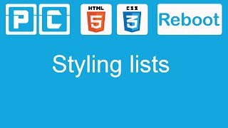 HTML5 and CSS3 beginners tutorial 28 - styling lists