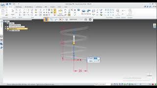 how to draw spring in Solid Edge
