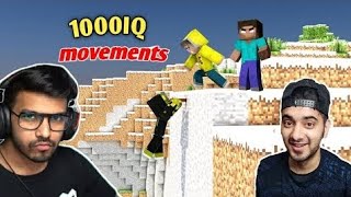 Gamers 1000IQ movement in Minecraft|| techno gamerz, yessmartypie, GamerFleet, vikspot #gamerfleet