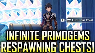 INFINITE PRIMOGEMS FOR FREE and HOW TO MAKE CHEST RESPAWNS (April Fool's)