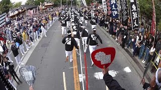 2018年10月20日 東堀上だんじり 本宮 宮入／宮出（車載カメラ）