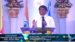 #Prepare for a Journey - #Kannada Sermon Dec 11th 2016 | pastor Chandra Mouli, VIAG WC, Karnataka