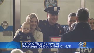 NYPD officer follows footsteps of dad who was killed on 9/11