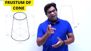 HOW TO DRAW ISOMETRIC VIEW OF FRUSTUM OF A CONE