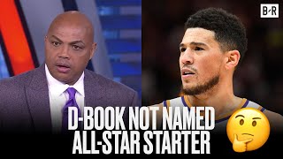 Chuck Reacts To Devin Booker Being Left Off All-Star Starters 👀