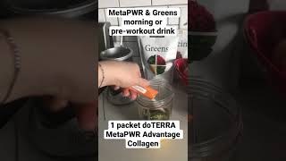 MetaPWR \u0026 Greens Pre-Workout Drink #doterra #greens #metapwr #preworkoutfuel