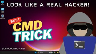 Look Like a "Hacker" in School Lab (Easy CMD Trick!) 💻