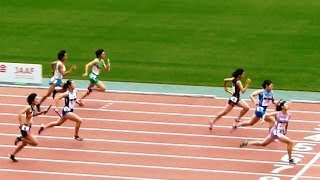 2012 ジュニアオリンピック ABC女子共通4×100mR予選1組2012 10 28