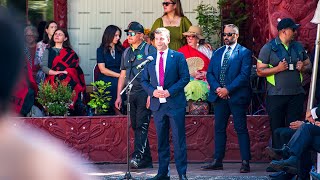 Protesters try (and fail) to silence David Seymour at Waitangi