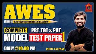 AWES EXAM 2022 | COMPLETE MODEL TEST PAPER | PRT, TGT \u0026 PGT | @SELECTIONWITHMANTRA SIR | ADHYAYAN MANTRA |