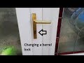 How to change a PVC door barrel lock (also known as Eurocell cylinder lock)