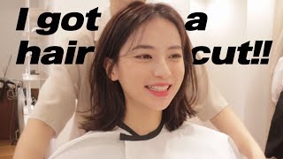 (eng/jpn/chn/vi/esp)✂️2년 넘게 기른 머리 잘랐어요!(ft.단발머리 스타일링)ㅣ차홍아르더ㅣ챙잇뷰티CHAEYOUNG채영