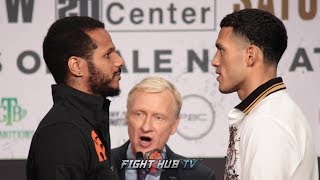 DAVID BENAVIDEZ VS ANTHONY DIRRELL - FULL FACE TO FACE AT FINAL PRESS CONFERENCE IN LOS ANGELES