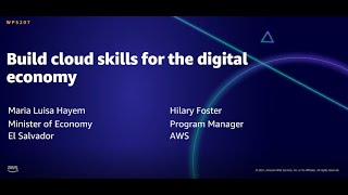 AWS AMER Summit Aug 2021: Build cloud skills for the digital economy