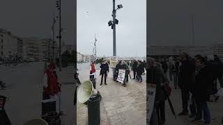 Manifestation pour le théâtre Toursky. Mairie de Marseille. 20/2/2025