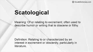 Scatological Meaning