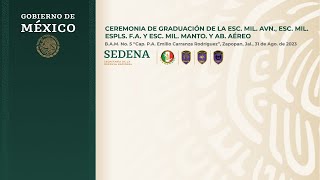 CEREMONIA DE GRADUACIÓN DE LA ESC. MIL. AVN., ESC. MIL. ESPLS. F.A. Y ESC. MIL. MANTO. Y AB. AÉREO.