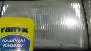 HEADLIGHT RESTORER RESTORATION RAIN-X REVIEW DOES IT WORK