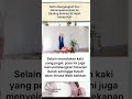 Manfaat Mengangkat dan Menempelkan kaki ke dinding tiap hari selama 15 menit.