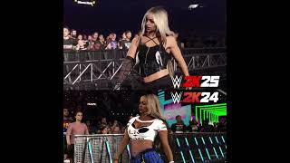 Natalya Wwe 2k24 Mod By Bia Vs Wwe 2k25 Shorts Wwe2k24 Wwenxt Wwe