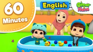 Omar & Hana | 60 minutes Compilation of Songs | Islamic Cartoons for kids