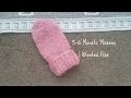 3-6 Months Mittens | Worked Flat