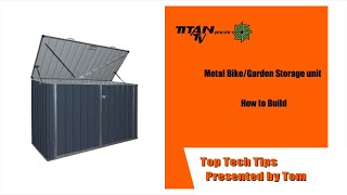 Metal Bike Shed and Garden Storage Shed - Full Build Video from Titan Pro