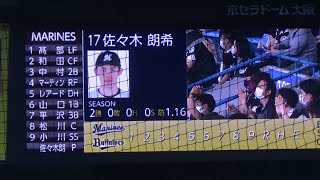 【2022年 パ・リーグ公式戦】オリックス・バファローズ vs 千葉ロッテマリーンズ ６回戦（2022.4.24）スタメン発表【＠京セラドーム大阪】