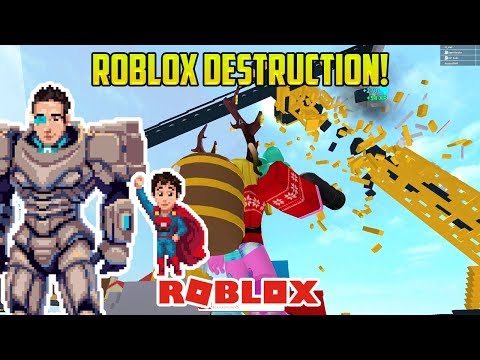 Dad And Son Destroy Everything Roblox Destruction - 