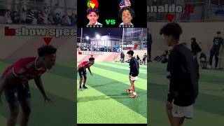 Cristiano jr Vs is show speed  epic Funny moments 🤣 #shortvideo #football #speedmeetsronaldo