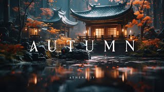 Autumn Shinto Temple | Japanese Zen Music with Flute and Wind Chimes