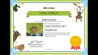 CodeMonkey - Coding Adventure Part 1 Fundamentals Challenge # 0 - 6