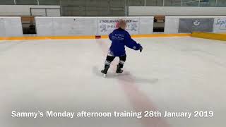 Sammy’s Monday afternoon training 28th January 2019