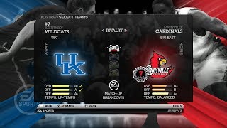 NCAA Basketball 10 (Rosters Updated for 2018 2019 Season) Kentucky vs Louisville