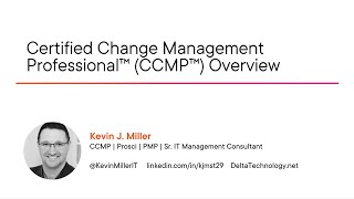 Certified Change Management Professional CCMP Overview - Course Trailer