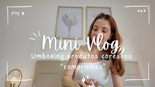 Unboxing comprinhas coreanas de skin care, skin care atual e bate papo sobre beleza