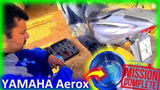 كيفاش زدنا السرعة لدراجة YAMAHA Aerox ❤️جاتنا من احد متتبعين من مدينة الراشيدية +90 كم/س سطوندار 🙉