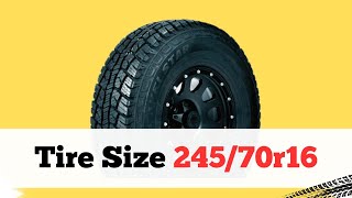 Tire Size 245/70r16 in inches