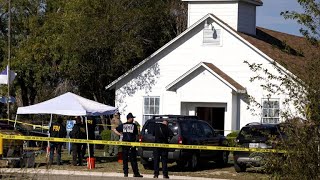 New video shows man after he shot Texas church gunman